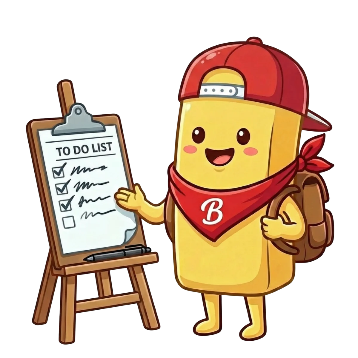 Bud with to-do list